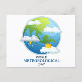 Postal Festiva Día Mundial de la Meteorología