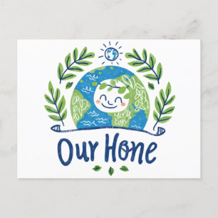 Postal Festiva Día Mundial del Medio Ambiente - Feliz Ilustracion