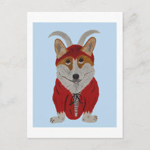 Postal Festiva Diablo Corgi
