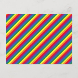 Postal Festiva Diagonal Rainbow Pattern