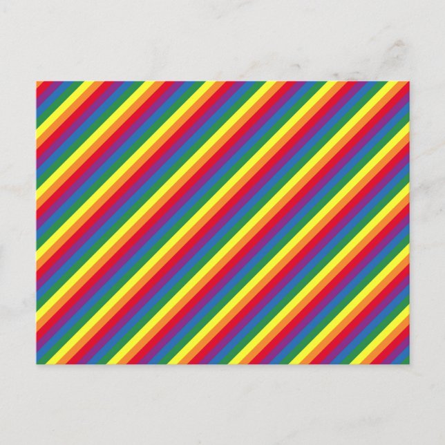 Postal Festiva Diagonal Rainbow Pattern (Anverso)