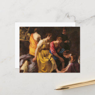 Postal Festiva Diana y sus ninfas de Johannes Vermeer