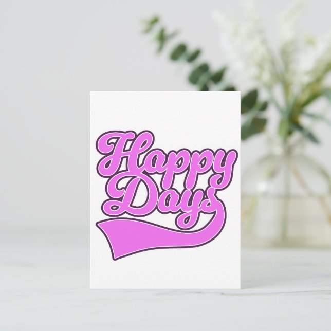 Postal Festiva Días felices (Anverso de pie)