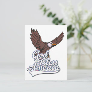 Postal Festiva Dios bendiga América