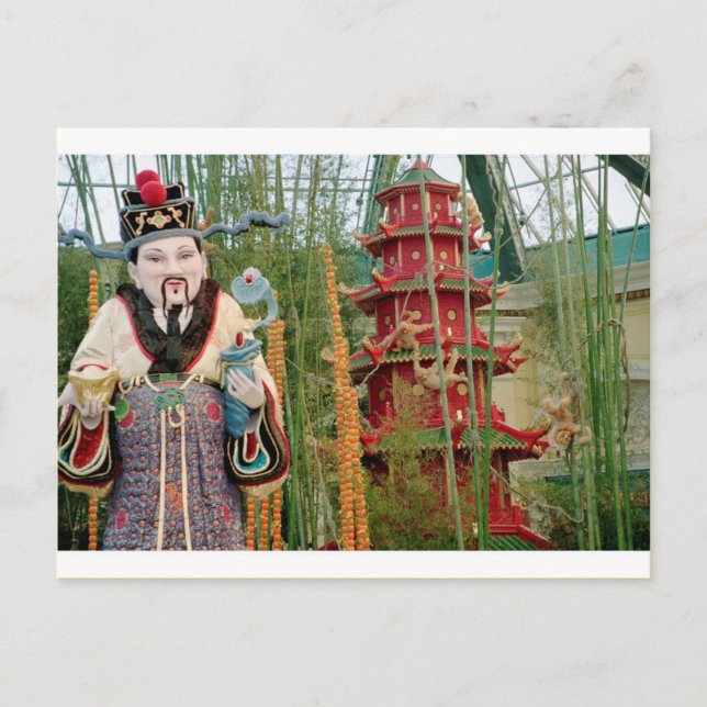 Postal Festiva Dios del Año Nuevo lunar Bellagio de la riqueza y (Anverso)