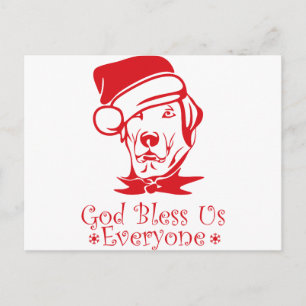 Postal Festiva dios nos bendiga navidades