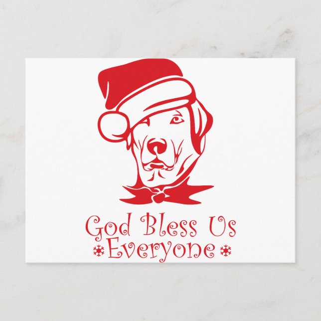 Postal Festiva dios nos bendiga navidades (Anverso)