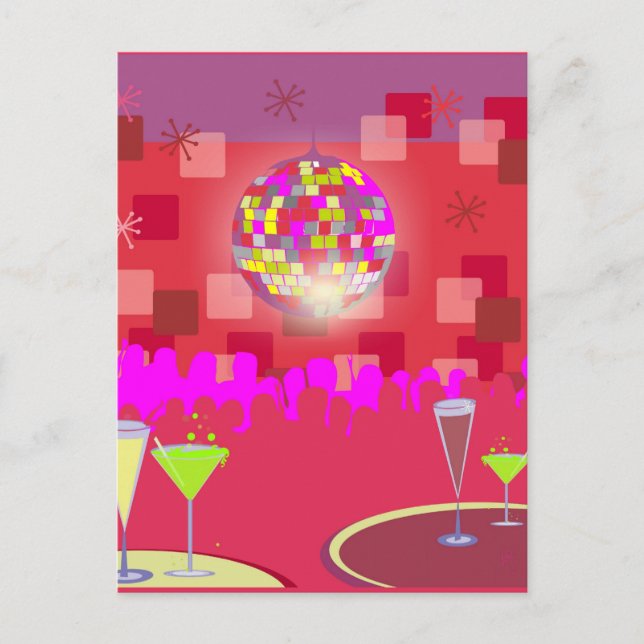 Postal Festiva Disco del Año Nuevo (Anverso)