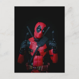 Postal Festiva Diseño anti héroe de fotografía de juguetes de Gua