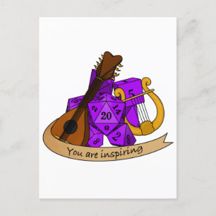 Postal Festiva Diseño de Bard Dice
