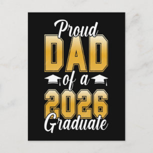 Postal Festiva Diseño de camiseta para papá orgulloso de un gradu