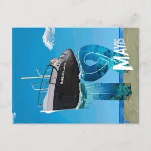 Postal Festiva Diseño de cartel de ilustración vectorial del 19 d