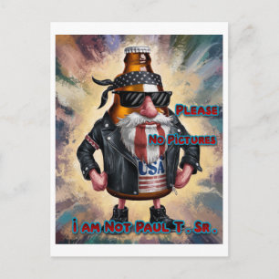 Postal Festiva Diseño de cerveza divertido y colorido en una