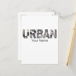 Postal Festiva Diseño de cosecha de capital urbano en urbanizació