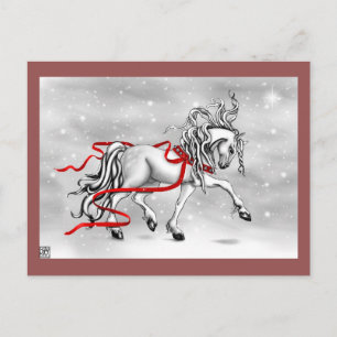 Postal Festiva Diseño de las campanas de nieve de los navidades