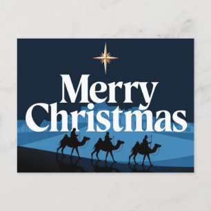 Postal Festiva Diseño de Navidades elegantes - La estrella de Bel