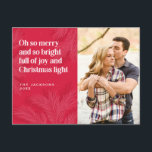 Postal Festiva Diseño de Navidades moros y brillantes<br><div class="desc">Navidades merry y brillantes diseñan Oh tan alegre y tan brillante lleno de alegría y Navidades luz</div>