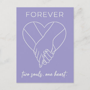 Postal Festiva Diseño de San Valentín para Siempre Pareja Un Co