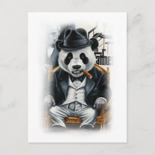 Postal Festiva Diseño divertido de parodia de película en blanco