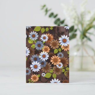 Postal Festiva Diseño floral 2