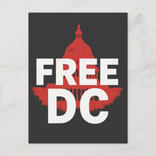 Postal Festiva Diseño libre de protestas políticas en DC