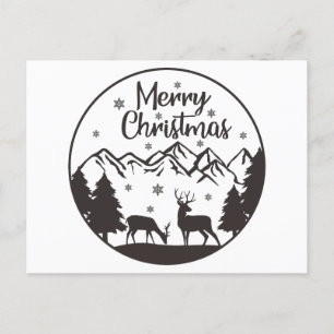 Postal Festiva Diseño navideño