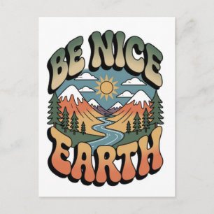 Postal Festiva Diseños de Naturaleza Ecológicos para una Vida Sos