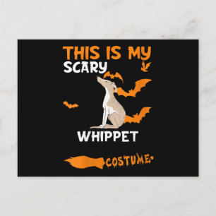 Postal Festiva Disfraz de Whippet para Mujer Halloween Perezoso P