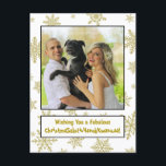 Postal Festiva Diversión Curiosa Vacaciones Incluyendo Todas Las<br><div class="desc">Esta divertida postal de fiestas cubrirá todas las bases! El título dice: Deseándote un ChristmaSolsticHanukKwanzaa fabuloso! - fusionando Navidad,  Solsticio,  Janucá y Kwanzaa en una palabra deliciosamente curiosa. ¡Perfecto para enviar saludos de temporada a un público amplio!</div>