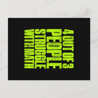 Postal Festiva Divertido 4 De 3 Personas Luchan Con El Diseño De 