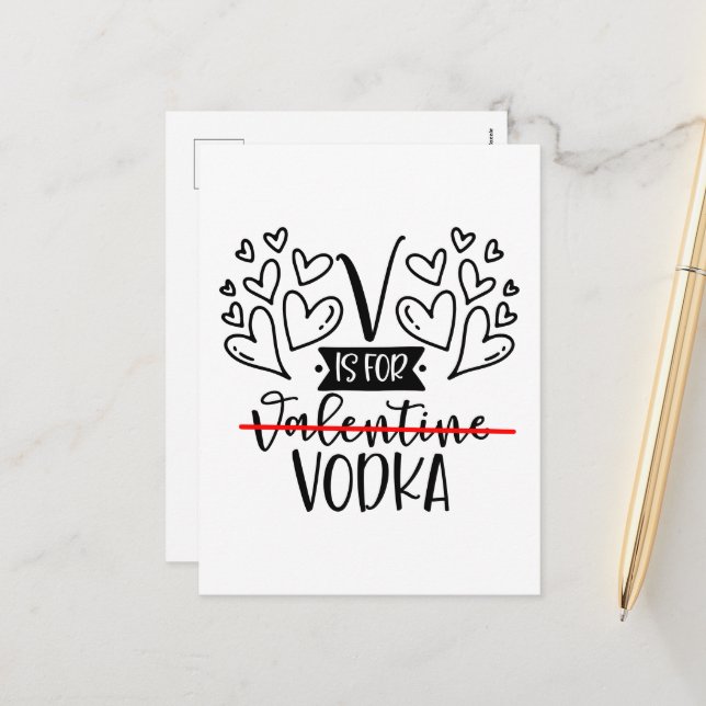 Postal Festiva Divertido Día de San Valentín (Anverso/Reverso In Situ)