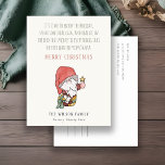Postal Festiva Divertido dinero en efectivo Abundance Santa Navid<br><div class="desc">Si necesitas más personalización,  por favor,  no dudes en enviarme un mensaje a yellowfebstudio@gmail.com.</div>