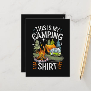 Postal Festiva Divertido Esto Es Mi Campamento Para Campista