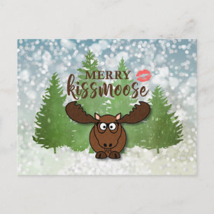 Postal Festiva Divertido Feliz KISSMOOSE, Saludo Personalizable