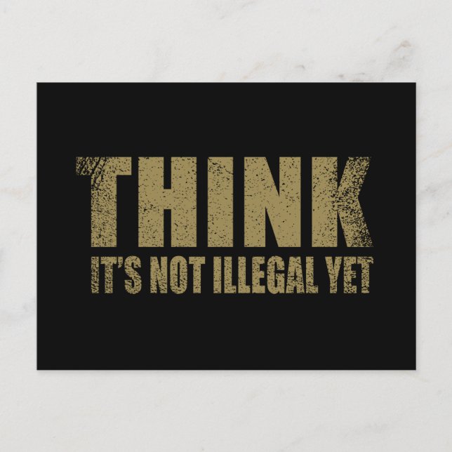 Postal Festiva Divertido lema sarcástico sarcasmo de humor para a (Anverso)