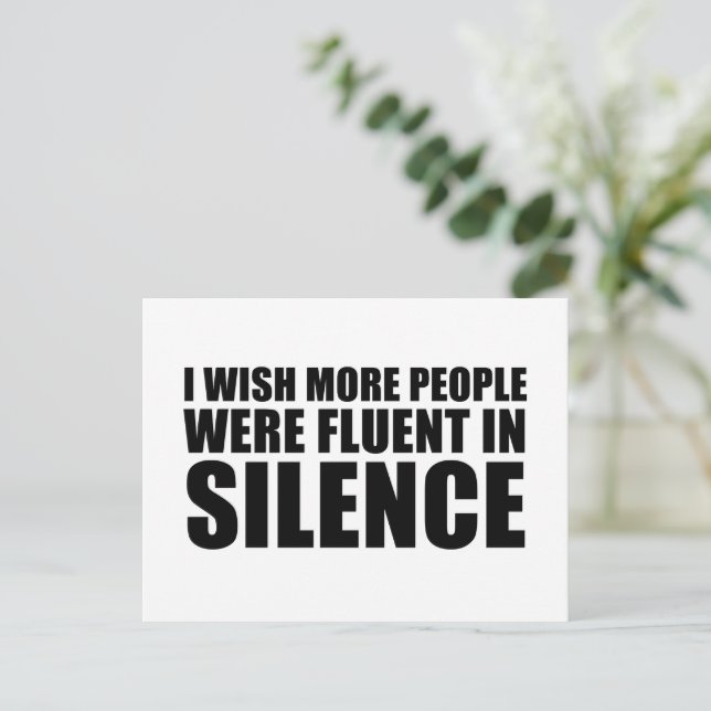 Postal Festiva Divertido sarcasmo cita sarcasmo de humor para adu (Anverso de pie)