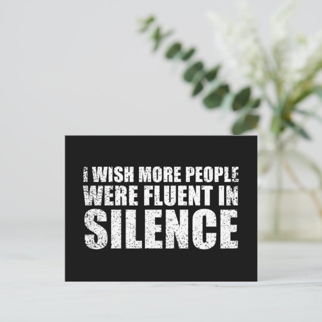 Postal Festiva Divertido sarcasmo cita sarcasmo de humor para adu (Anverso de pie)