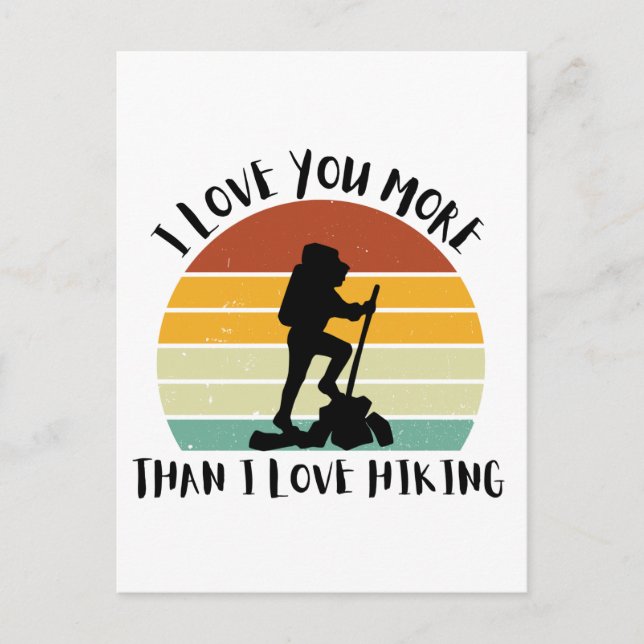Postal Festiva Divertido Te Amo Más De Lo Que Me Gusta Hacer Cami (Anverso)