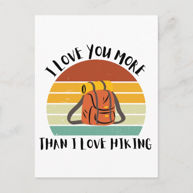 Postal Festiva Divertido Te Amo Más De Lo Que Me Gusta Hacer Cami (Anverso)