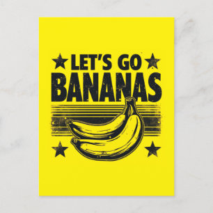 Postal Festiva Divertido Vamos Bananas Molestos Grunge Meme