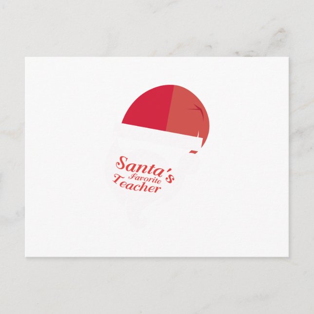 Postal Festiva Divertidos Navidades de profesores dan el favorito (Anverso)