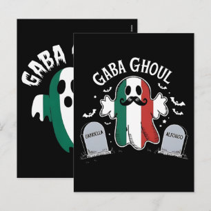 Postal Festiva Diviértete con GABA Ghoul Fantasma Italiano Cement