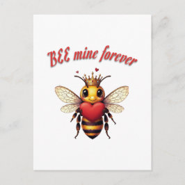 Postal Festiva Diviértete con un juego de palabras de abeja para 