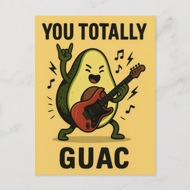 Postal Festiva Diviértete Totalmente Guac (Anverso)