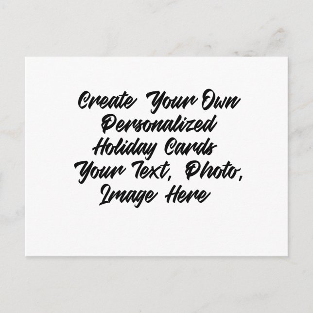 Postal Festiva DIY Crear su propio personal (Anverso)