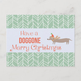 Postal Festiva Doggone Merry Christmas