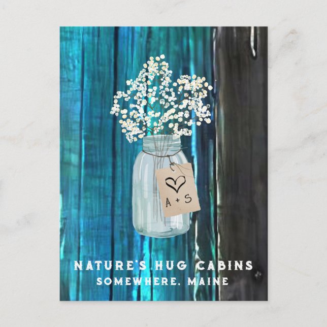 Postal Festiva *~* Dolor AP49 QR Mason Jar (Anverso)