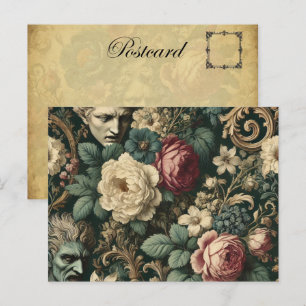 Postal Festiva Dolor en cualquier idioma - Floral gótica victoria