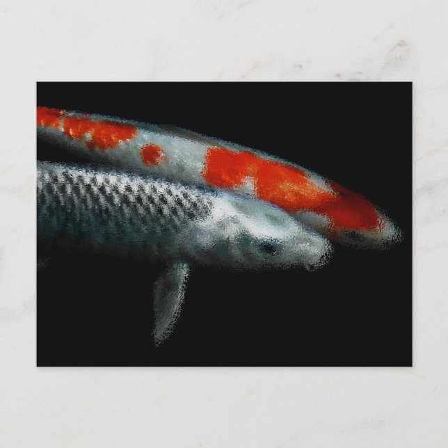 Postal Festiva Dos peces (Anverso)