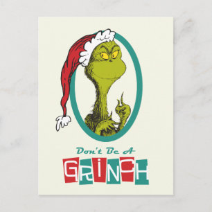 Postal Festiva Dr. Seuss   El Grinch